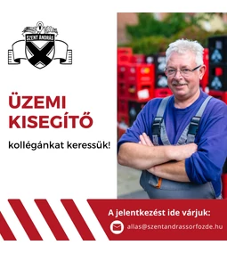 Állás: üzemi kisegítő kollégát keresünk!