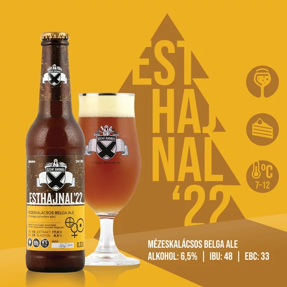 12x Esthajnal '22 (mézeskalácsos belga ale) 6,5%