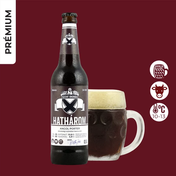 Hathárom (angol porter) 4,9% 