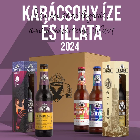 A karácsony íze és illata sörválogatás + ajándék díszdoboz