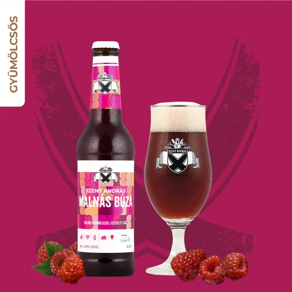 Málnás Búza (bajor búzasör málnával) 4,9%