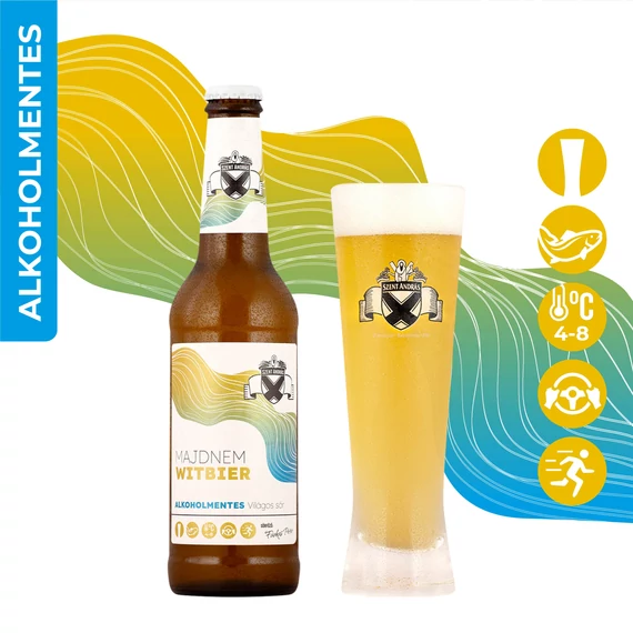Majdnem Witbier / Belga stílusú búzasör (alkoholmentes)  