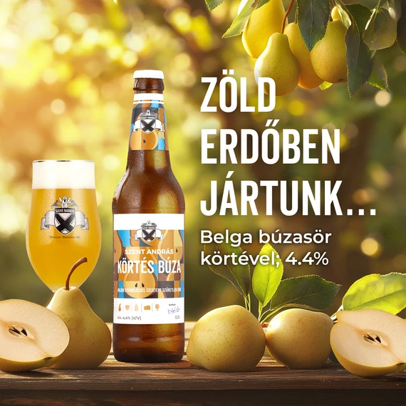 Körtés Búza (witbier / szűretlen belga búza körtével) 4,4%