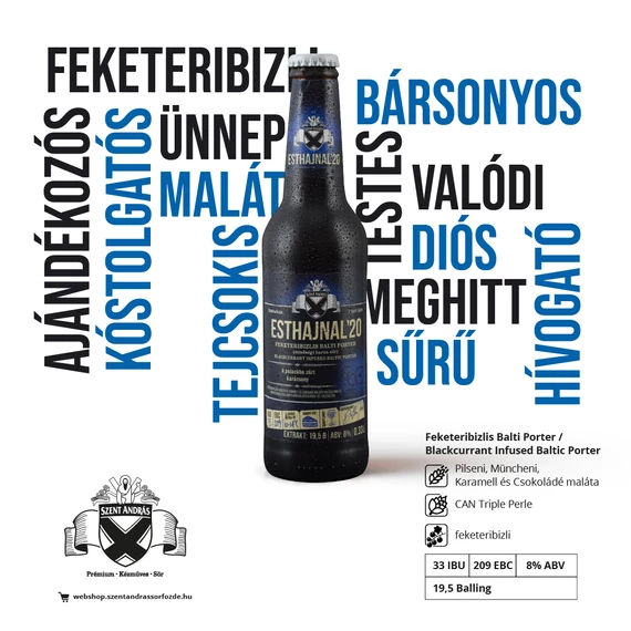 Esthajnal '20 (feketeribizlis balti porter) 8%